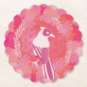 生命の花の鳥 ペーパーコースター (正面)