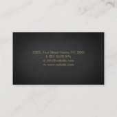 生命の花メタリックエンボス 名刺 (裏面)