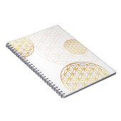 生命の花金ゴールド ノートブック (右側)