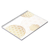 生命の花金ゴールド ノートブック (左側)