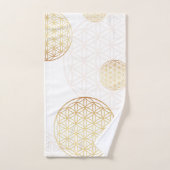 生命の花金ゴールド バスタオルセット (ハンドタオル)