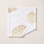 生命の花金ゴールド バスタオルセット (ウォッシュタオル)