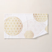 生命の花金ゴールド バスタオルセット (ハンドタオル)