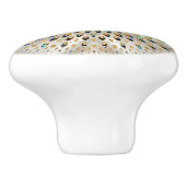 生命の花 – アワビの貝殻と真珠 セラミックノブ (側面)