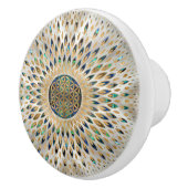 生命の花 – アワビの貝殻と真珠 セラミックノブ (右)