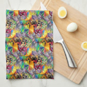 生命の花 キッチンタオル (四つ折り)