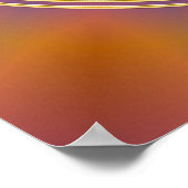 生命の花 - ゴールド ポスター (角)