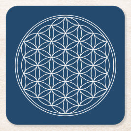 生命の花 スクエアペーパーコースター