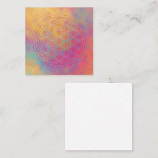 生命の花 スクエア名刺 (正面/裏面)