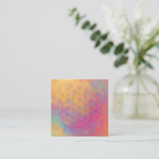 生命の花 スクエア名刺 (スタンド正面)