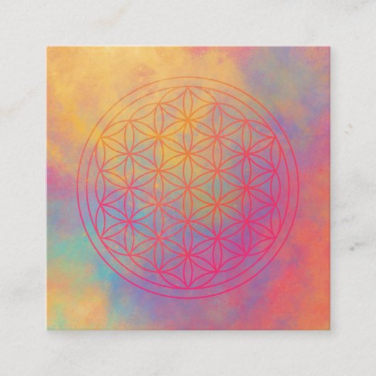 生命の花 スクエア名刺 (正面)