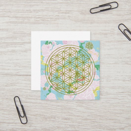 生命の花 スクエア名刺 (正面/裏面インサイチュ)