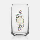 生命の花 - スパイラル オーナメント 1 ガラス缶 (裏面)