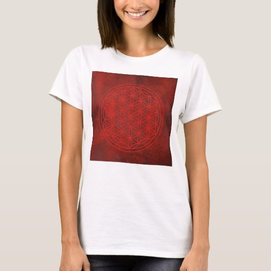 生命の花，チャクラ，禅，神聖な幾何学的， Tシャツ (正面)