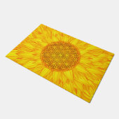 生命の花-ヒマワリ#3 ドアマット (アングル)