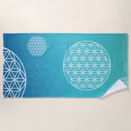 生命の花 ビーチタオル