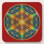 生命の花 - フラクタル ブロッサム 1 コースター (正面)