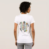 生命の花 / フローラ・ヴィタ - 亀の色 Tシャツ (裏面フル)
