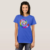 生命の花 / ブルーメ・デス・レーベンス - 螺旋の点々 Tシャツ (正面フル)