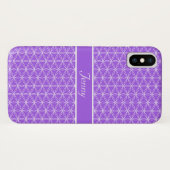生命の花 ホワイト パターン Case-Mate iPhoneケース (裏面(横))