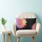 生命の花 |マンダラ |枕 ランバークッション (椅子)