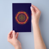 生命の花, ロータス, 神聖幾何学, 仏教 チラシ (ハンドル)