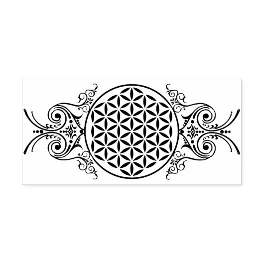 生命の花 - ヴィンテージオーナメント 1 セルフインキングスタンプ (デザイン)