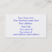 生命の花 名刺 (裏面)