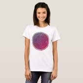 生命の花 – 土着マンダラ3a tシャツ (正面フル)