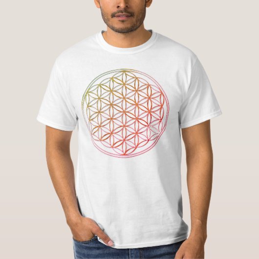 生命の花 | 着色した Tシャツ (正面)