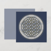 生命の花 - 神聖な幾何学シンボルアート1 (正面/裏面)