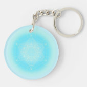 生命の花、神聖な幾何学、チャクラ、禅。 キーホルダー (裏面)