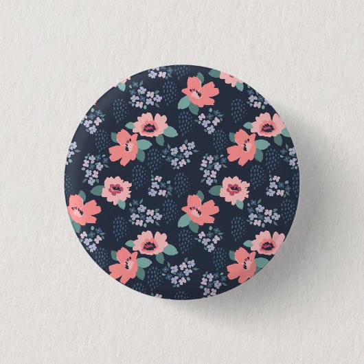 生命の花 缶バッジ (正面)
