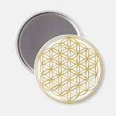 生命の花 |金ゴールド、小 マグネット (正面/裏面)