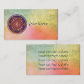 生命の花/Blume des Lebens - Iを飾って下さい 名刺 (正面/裏面)