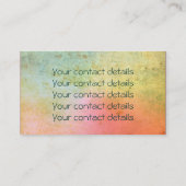 生命の花/Blume des Lebens - Iを飾って下さい 名刺 (裏面)