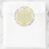 生命の規則を持つ生命の花 ラウンドシール (バッグ)