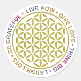 生命の規則を持つ生命の花 ラウンドシール