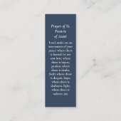 生命の記念お祝い絵画の祈りの言葉 コーリングカード (裏面)