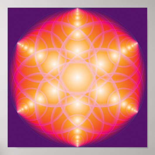 生命の調和した花 ポスター (正面)