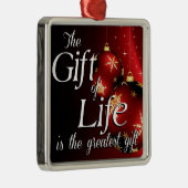 生命の賜物はもっとも偉大賜物 メタルオーナメント (右)