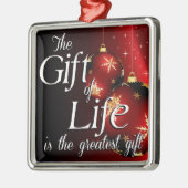 生命の賜物はもっとも偉大賜物 メタルオーナメント (左)