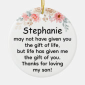 生命の贈与 セラミックオーナメント (正面)