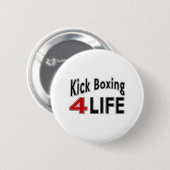 生命の蹴りのボクシング 缶バッジ (正面&裏面)