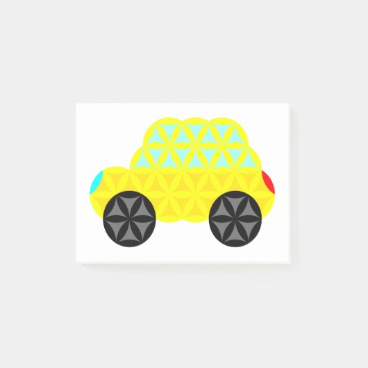 生命の車 – 神聖な形状A1. ポストイット (正面)