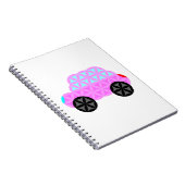生命の車 – 神聖な形状A3.ピンク。 ノートブック (右側)