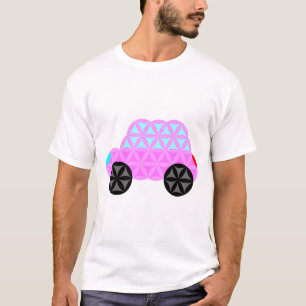 生命の車 – 神聖な形状A3.ピンク。 Tシャツ