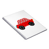生命の車 – 神聖な形状A3、赤。 ノートブック (右側)