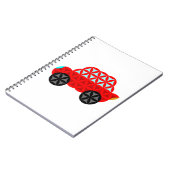 生命の車 – 神聖な形状A3、赤。 ノートブック (左側)