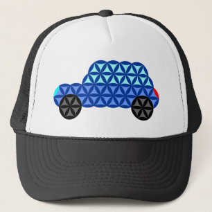 生命の車 – 神聖な形状B1,青。 キャップ